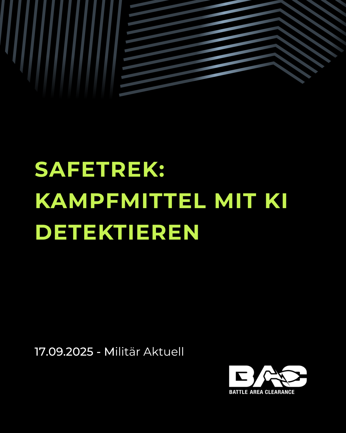 News:17.09.2025, Safetrek: Kampfmittel mit KI detektieren